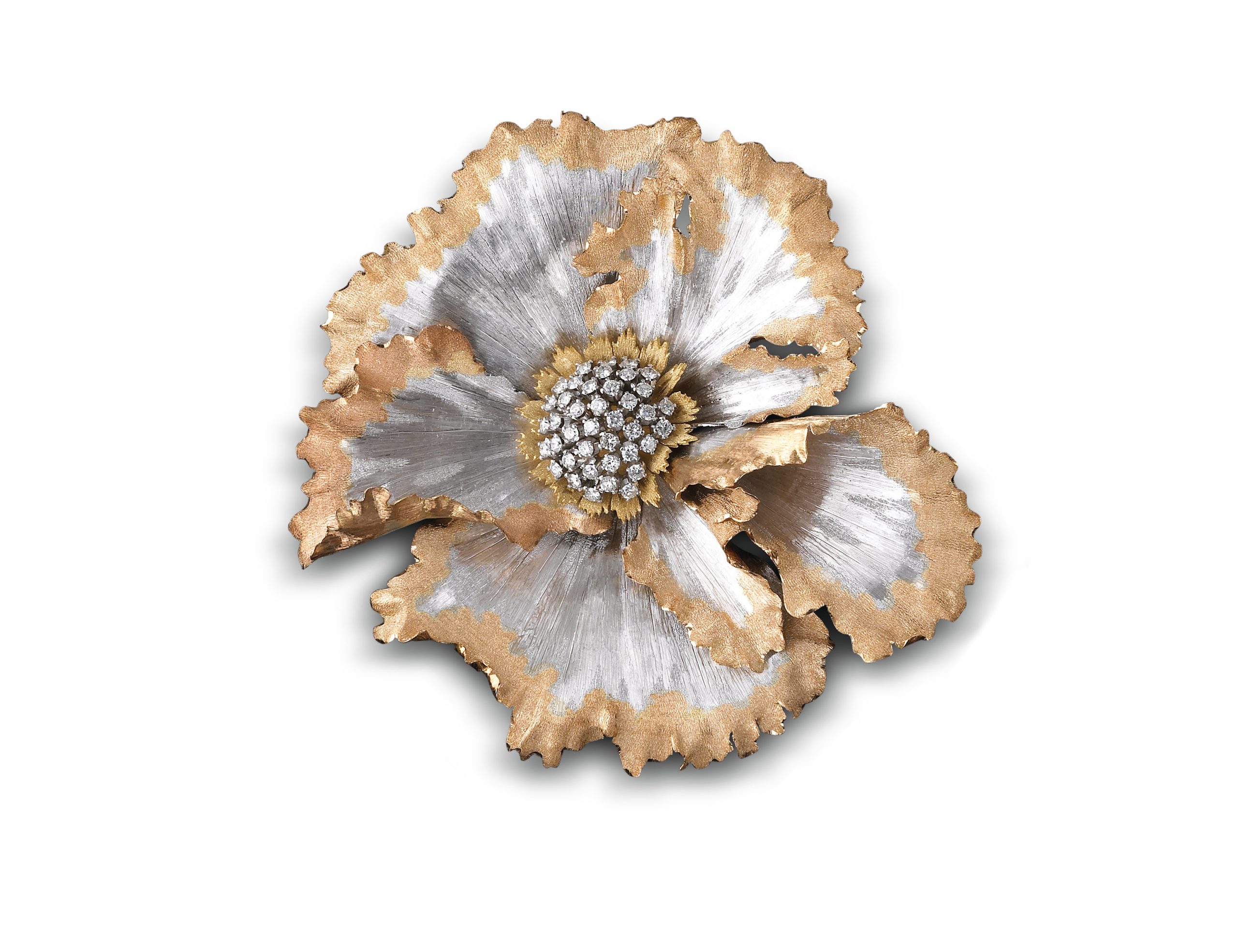 Buccellati, Vintage Begonia Brooch, 1991